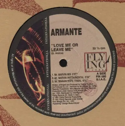 Armante - Love Me Or Leave Me (Remix)