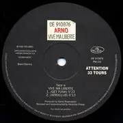 12inch Vinyl Single - Arno - Vive Ma Liberté