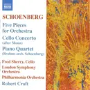 CD - Arnold Schoenberg , Fred Sherry , London Symphony Orchestra , Philharmonia Orchestra , Robert Craft - Five Pieces For Orchestra / Cello Concerto / Piano Quartet