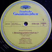 LP - Schoenberg / Lasalle Quartet - Streichquartett D-Moll Op.7 · String Quartet In D Minor, Op.7