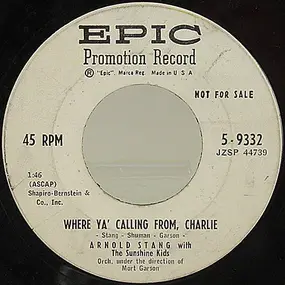 p12500 - Where Ya' Calling From Charlie / Ivy Will Cling