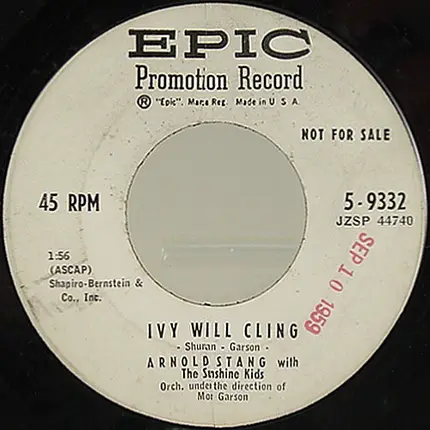 Arnold Stang - Where Ya' Calling From Charlie / Ivy Will Cling