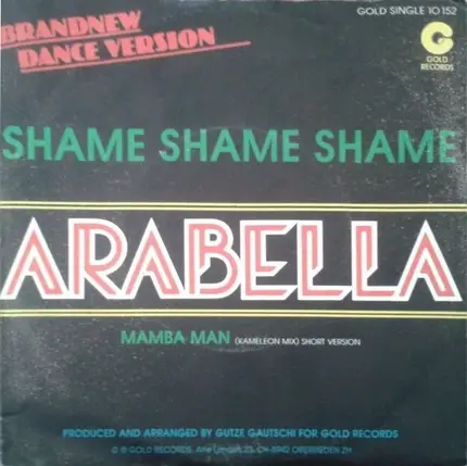 Arabella - Shame Shame Shame / Mamba Man
