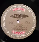 Double LP - Aram Khatchaturian - Jansug Kakhidze , Moscow Radio Symphony Orchestra - Gayne Ballet