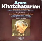 LP - Aram Khatchaturian / Kiril Kondrashin , Mstislav Rostropovich , Evgeni Svetlanov - Symponie Nr. 3 C-dur / C Major, Konzertrhapsodie Für Violoncello Und Orchester