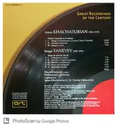 CD - Khatchaturian / Taneyev - Violin Concerto / Suite De Concert - Mono