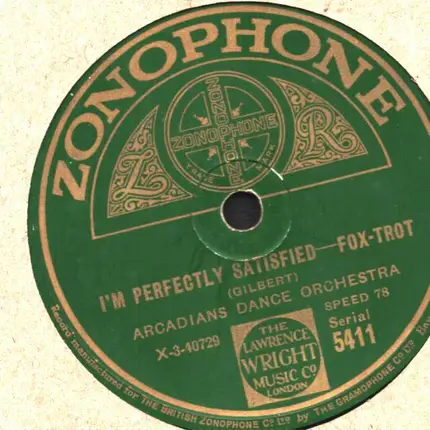 Arcadians Dance Orchestra - I'm Perfectly Satisfied / Hollow Of The Hill