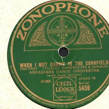 Arcadians Dance Orchestra - When I Met Connie In The Cornfield / Toymaker's Dream