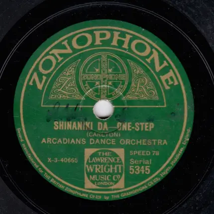 Arcadians Dance Orchestra - Carolina Moon / Shinaniki Da