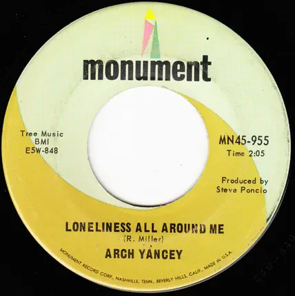 Arch Yancey - A Helping Hand / Loneliness All Around Me