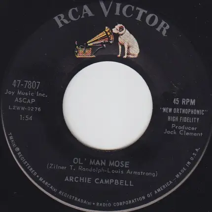 Archie Campbell - Don't Jump From The Bridge / Ol' Man Mose