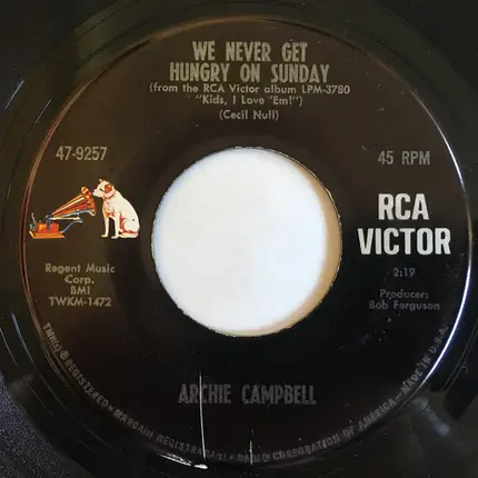 Archie Campbell - Roho And The Black Bantam