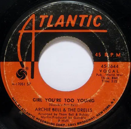 Archie Bell & The Drells - Girl You're Too Young