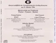 CD - Poulenc / Martinu / Francaix - Klaviersextette Aus Frankreich