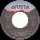7inch Vinyl Single - Aretha Franklin , Elton John - Through The Storm