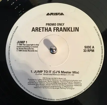 Aretha Franklin - Jump To It / Willing To Forgive