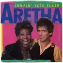 7inch Vinyl Single - Aretha Franklin - Jumpin' Jack Flash - Clear
