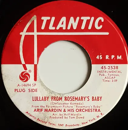 Arif Mardin & His Orchestra - Lullaby From Rosemary's Baby