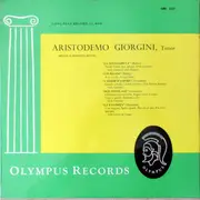 LP - Aristodemo Giorgini - Aristodemo Giorgini, Tenor