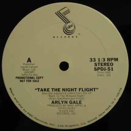 Arlyn Gale - Take The Night Flight