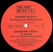LP - Arrigo Boito / Verdi - Prologue To Mefistofele / Te Deum - Gatefold