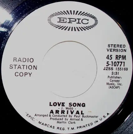 Arrival - Love Song