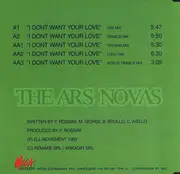 CD Single - Ars Nova - I Dont Want Your Love