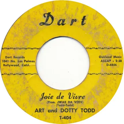 Art And Dotty Todd - Joie De Vivre