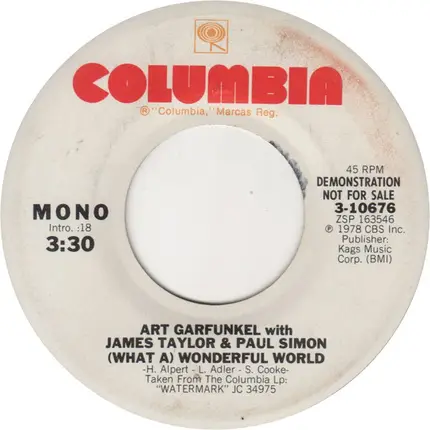 Art Garfunkel With James Taylor & Paul Simon - (What A) Wonderful World