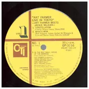 LP - Art Farmer - Live In Tokyo - OBI