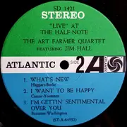 LP - Art Farmer Quartet Featuring Jim Hall - 'Live' At The Half-Note