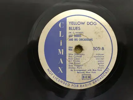 Art Hodes' Chicagoans - Maple Leaf Rag / Yellow Dog Blues