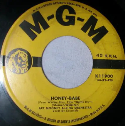 Art Mooney & His Orchestra - Honey-Babe / No Regrets