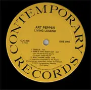 LP - Art Pepper - Living Legend