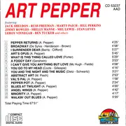 CD - Art Pepper - Pepper Returns