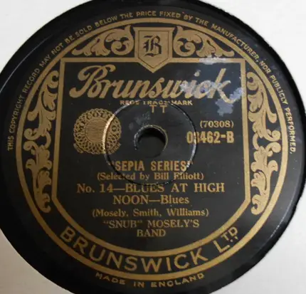 Art Tatum And His Band / "Snub" Mosely's Band - Lonesome Graveyard / Blues At High Noon