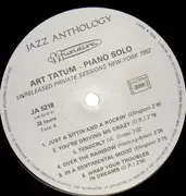 LP - Art Tatum - Piano Solo - Unreleased Private Sessions October 1952