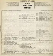 LP - Art Tatum - Art Tatum 1945