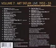 CD - Art Tatum - Art Tatum Live 1953-55, Volume 7 - Mono