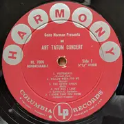 LP - Art Tatum - Gene Norman Presents An Art Tatum Concert