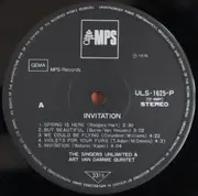 LP - Art Van Damme & The Singers Unlimited - Invitation