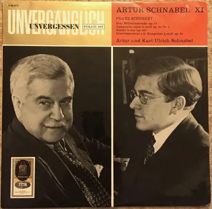 Artur Schnabel , Karl Ulrich Schnabel , Franz Schubert - Artur Schnabel - XI: Franz Schubert