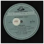 LP - Artur Schnabel - Piano Recital Mozart, Schubert, Weber, Brahms