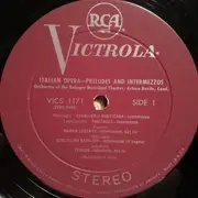 LP - Mascagni / Leoncavallo / Puccini / Giordano a.o. - Italian Opera Preludes And Intermezzos