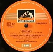 LP - Bach / Brahms / Mozart - Arturo Benedetti Michelangeli