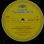LP - Arturo Benedetti Michelangeli , Ludwig van Beethoven - Klaviersonate / Piano Sonata No.4, Op.7
