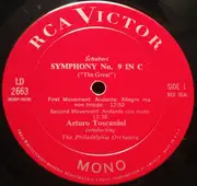LP - Schubert - The 'Great' Symphony In C Major, No. 9 (Toscanini) - Hardcover-Box, Mono + Booklet