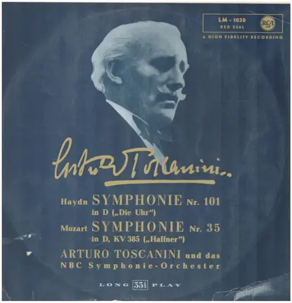 Arturo Toscanini und das NBC Symphonieorch - Hayd, Mozart Symphonien 101, 35