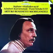 LP - Michelangeli - 4 Balladen Op.10 / Klaviersonate / .. (Brahms, Schubert)