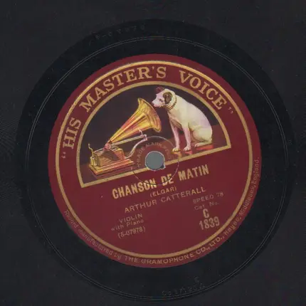 Arthur Catterall - Chanson De Nuit / Chanson De Matin